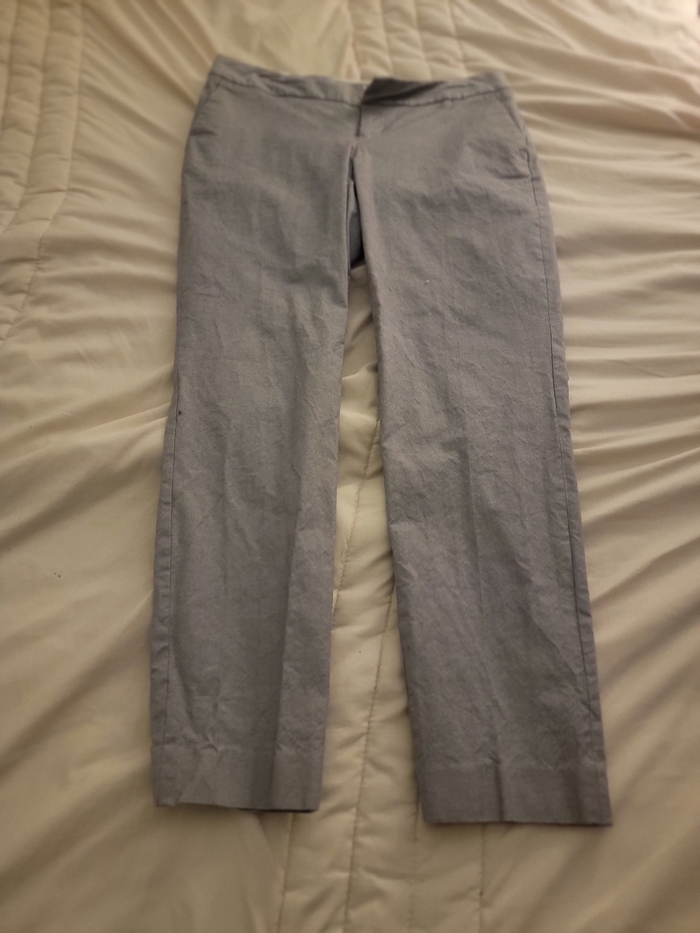 Banana Republic Light Gray Dress Pants - Straight Leg